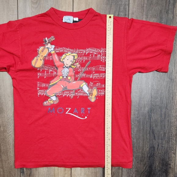 Vintage Mozart "Salzburg" breakthough T-Shirt Red Size Small - Picture 7 of 12